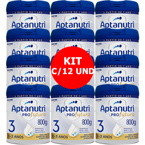 KIT C/12 FORMULA INFANTIL APTANUTRI PRO FUTURA 3 8