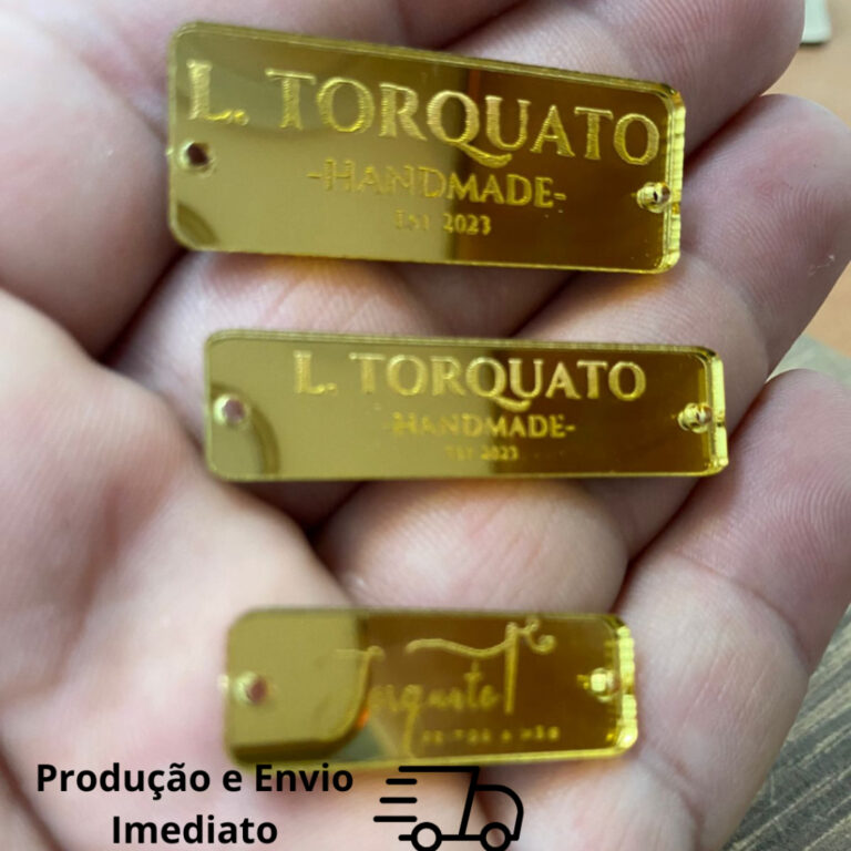 Tag / Etiqueta / Plaquinha Personalizada Acrílico