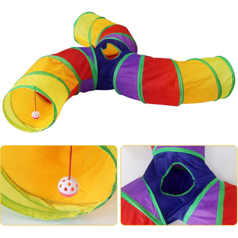 Túnel Labirinto Para Gatos Interativo Brinquedo P