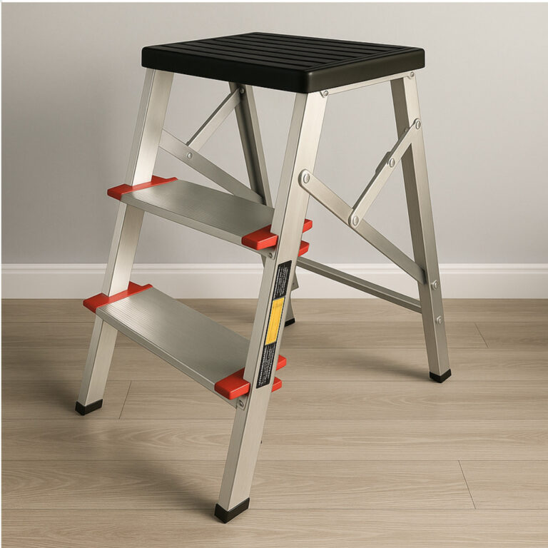 Escada Banqueta Resistente 150kg Alumínio 3 Degra