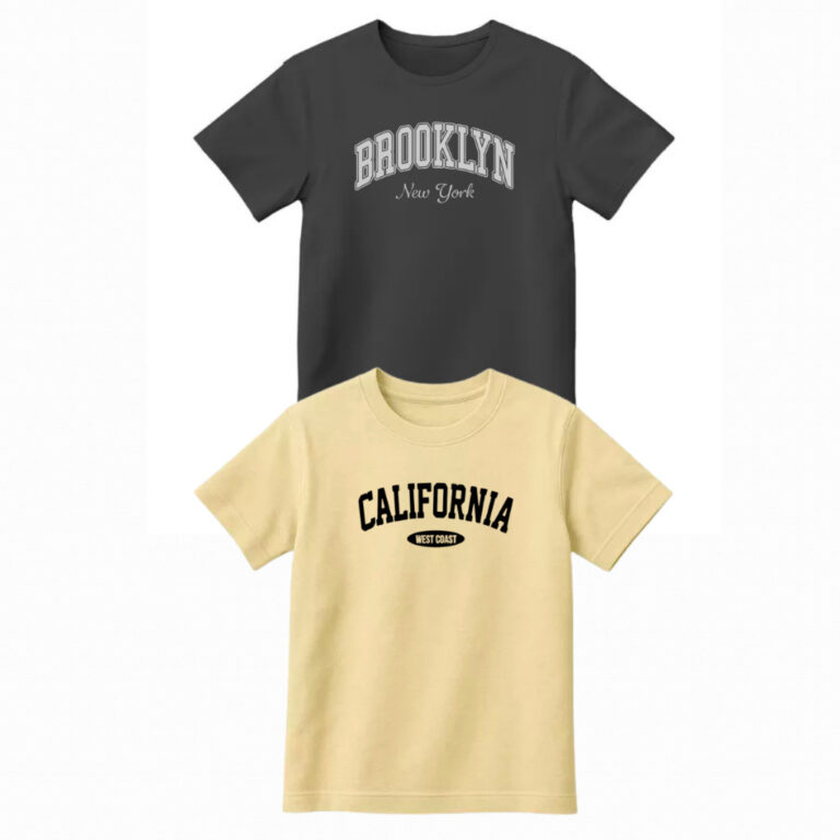 Kit com 2 camisetas infantil e Juvenil estampada B