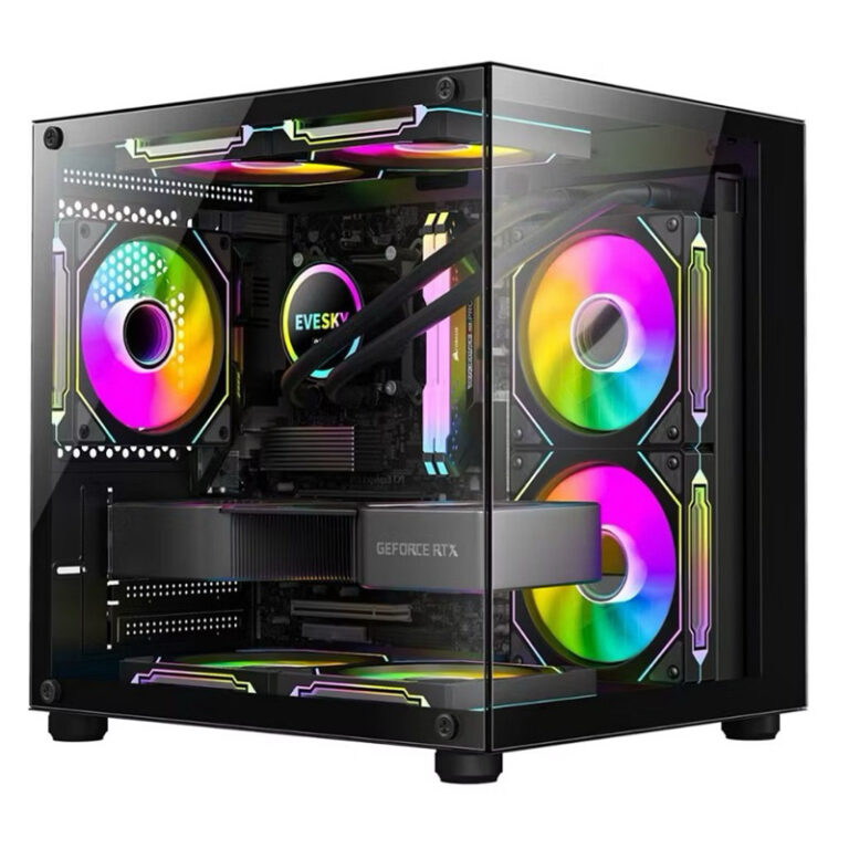 Gabinete Gamer Aquario PRETO Com 4 Fans Inclusas G