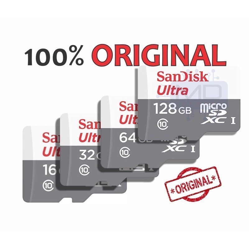 Cartão Memória Original Micro SD Ultra 32GB-256GB Com Adaptador p/Vendas diretas da fábrica