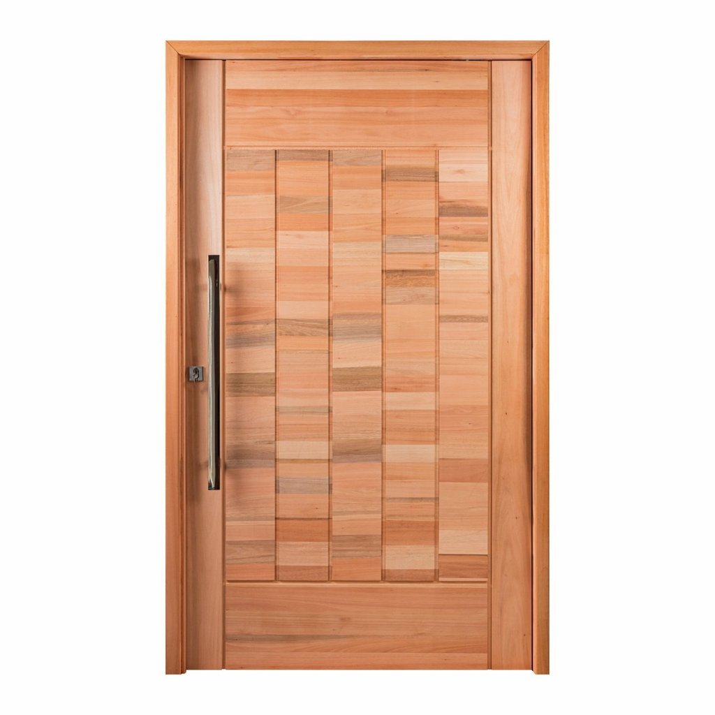 Kit Porta Pivotante Maciça Eucalipto Almofadada 214x107cm Natural PM97 214cm x 107cm