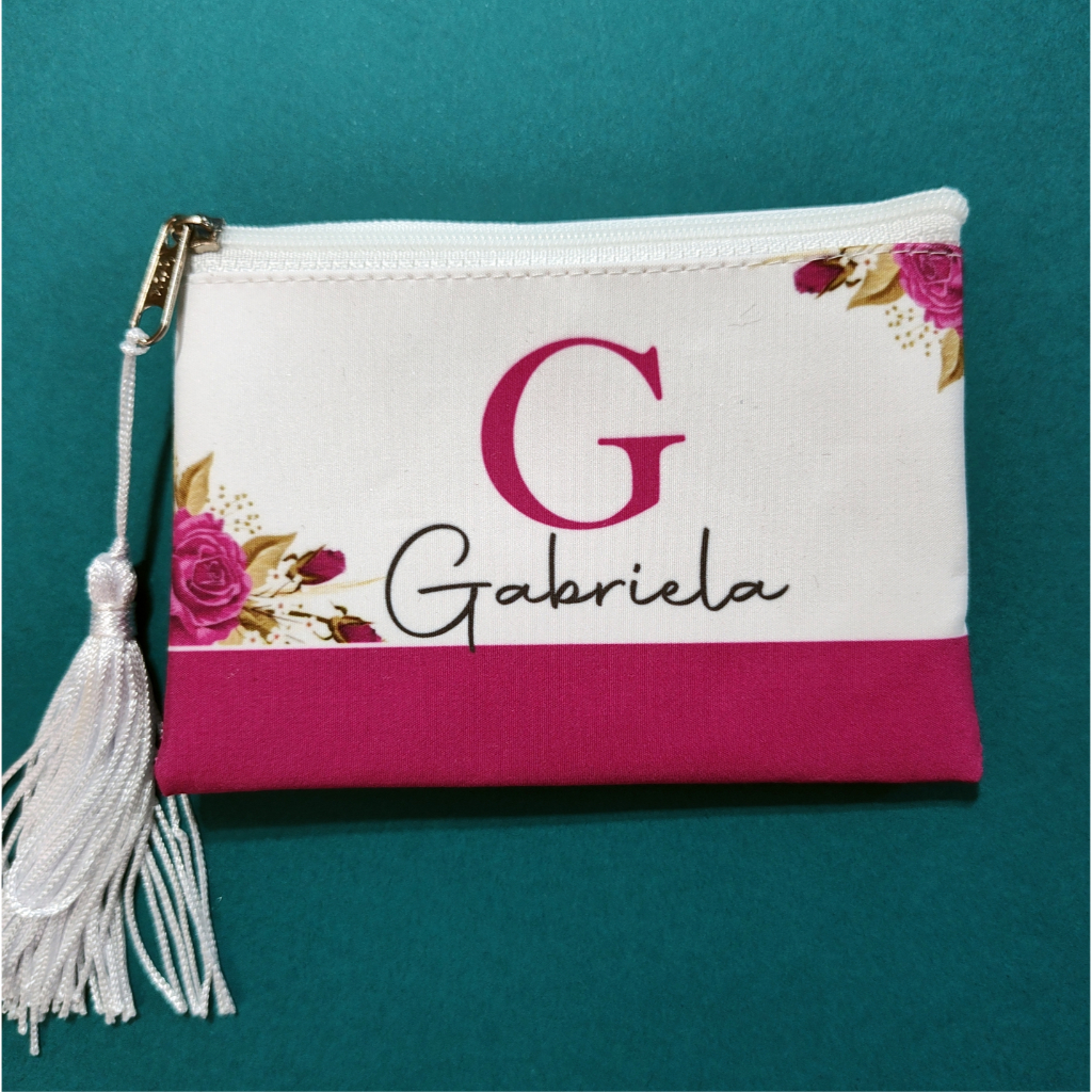 Kit 10 Porta Moedas Brinde Lembrança Casamento Personalizado Com Nome Madrinha lembrancinha