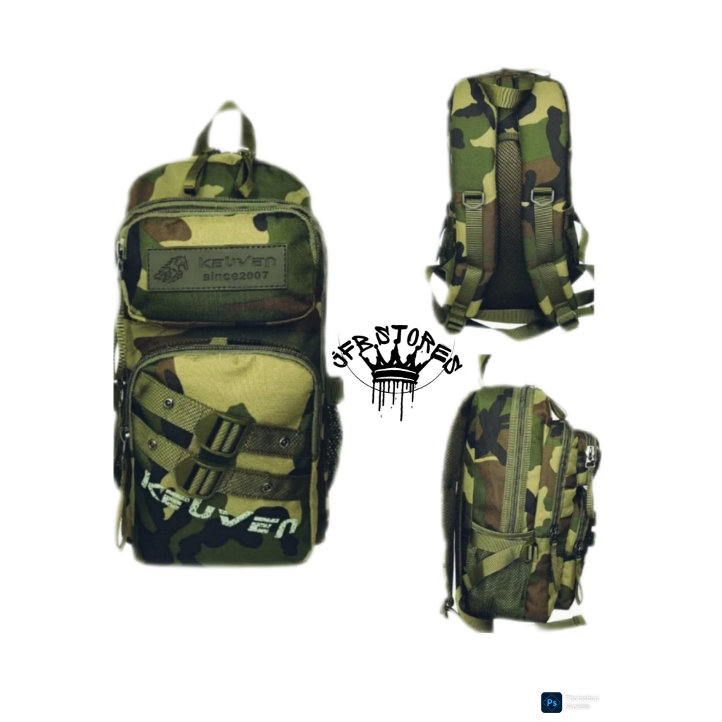 Mochila Tática Pequena Camuflada Keuven