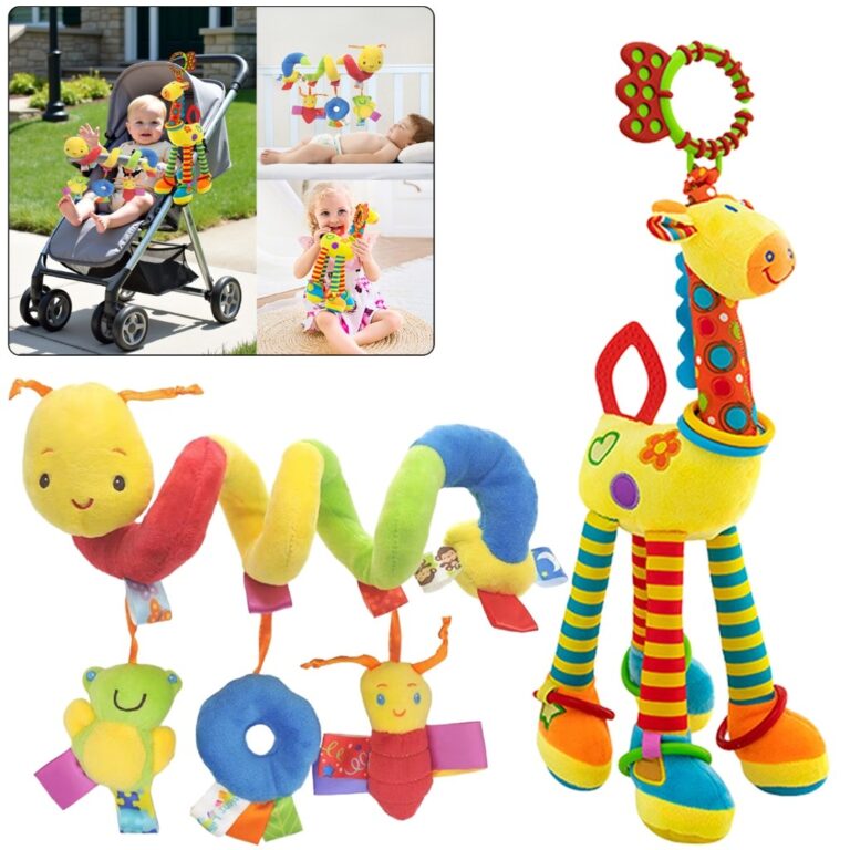 Kit Móbile Girafa Grande Colorida com Mordedor, C