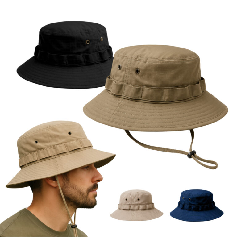 Bucket Chapeu Militar Boonie Hat Caça Chapéu Cam