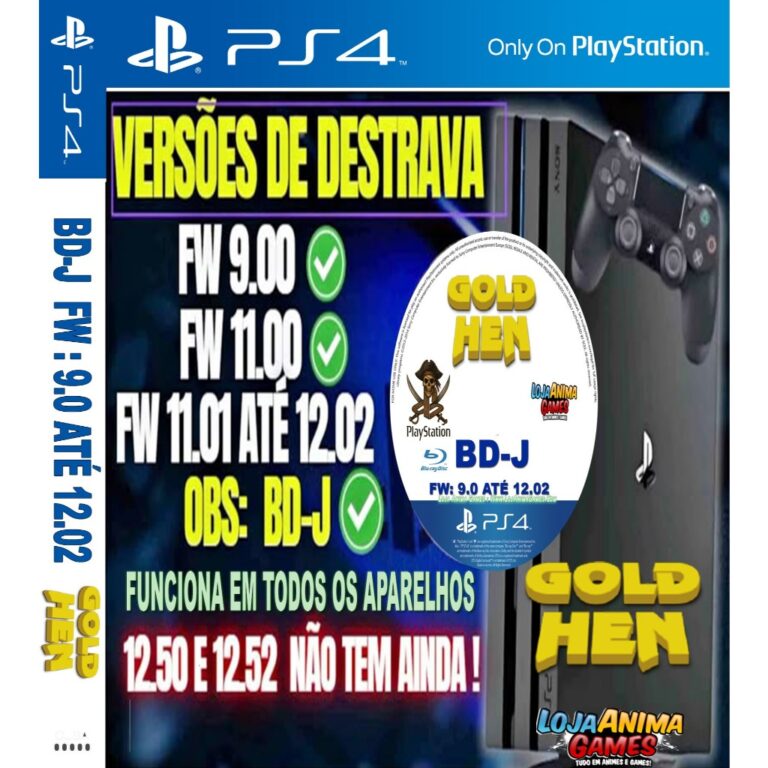 Disco Blue Ray Desbloqueio Playstation 4 + LOJINHA
