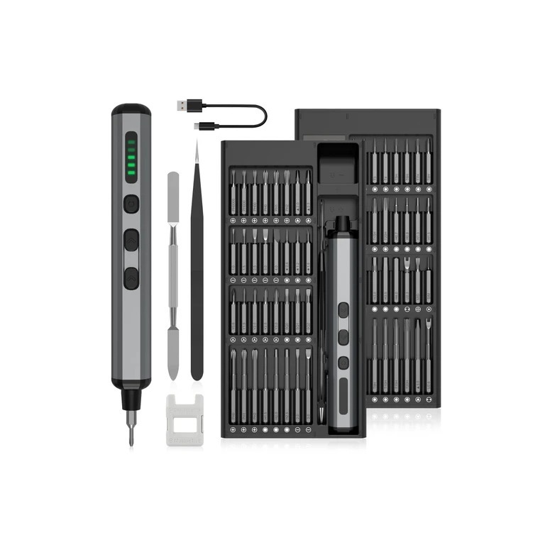 Kit Mini Parafusadeira Chave De Precisão Elétric