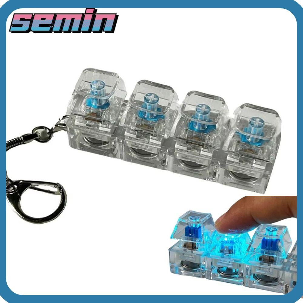 Chaveiro SEMIN Fidget , Teclado De Dedo 3/4/9 Teclas Para Alívio Do Estresse , Dispositivo Passa O T