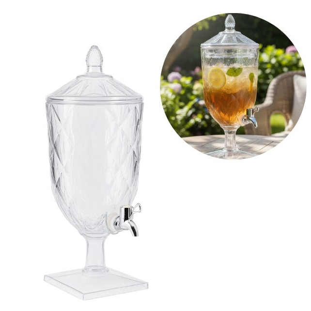 Suqueira 4,5 Litros Acrílico Cristal com Torneira