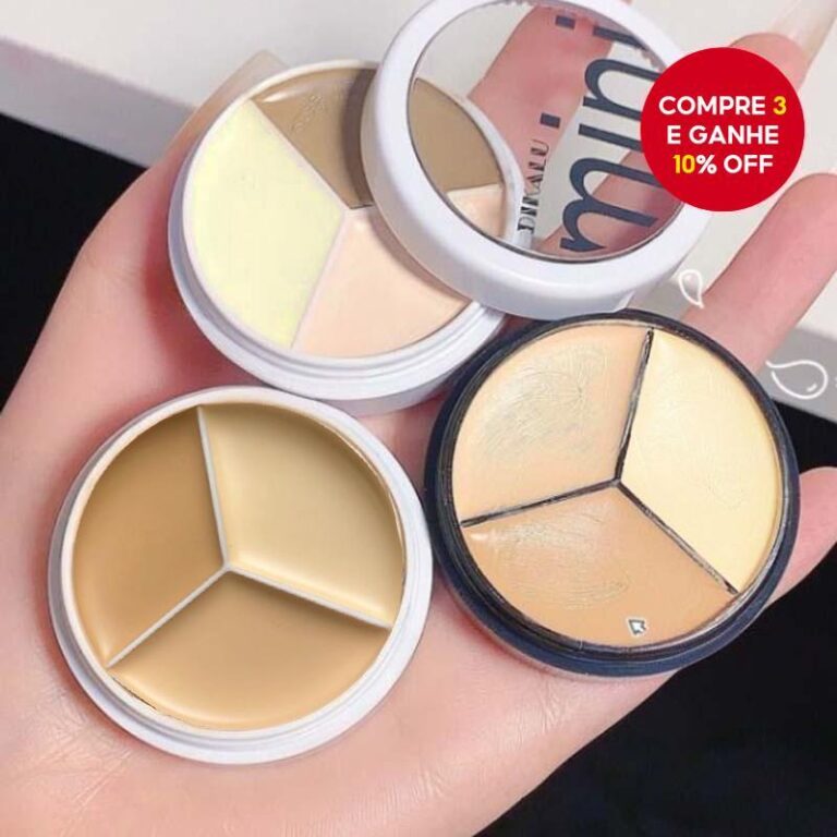 Corretivo De Cobertura Total De 3 Cores DIKALU-Cor