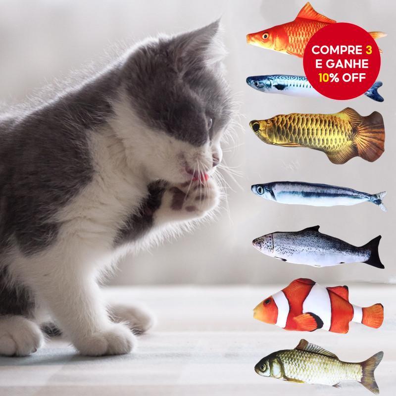 Brinquedo Simulado De Gato De Peixe , Interativo De Dentição Para Gatinhos , Suprimentos Não Elétric