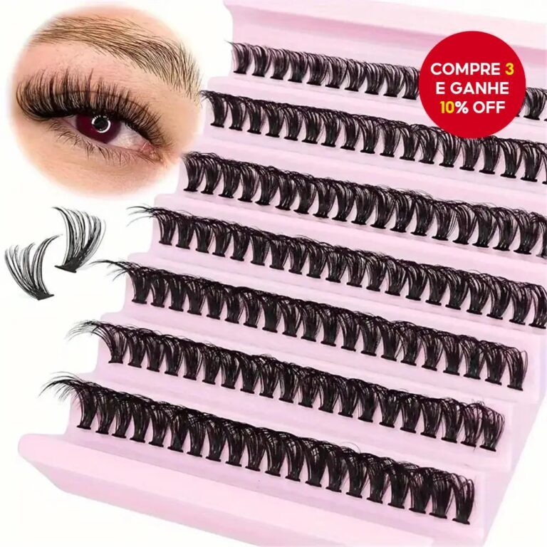 140 Unidades De Aglomerados De Cílios DIY (9-16 M