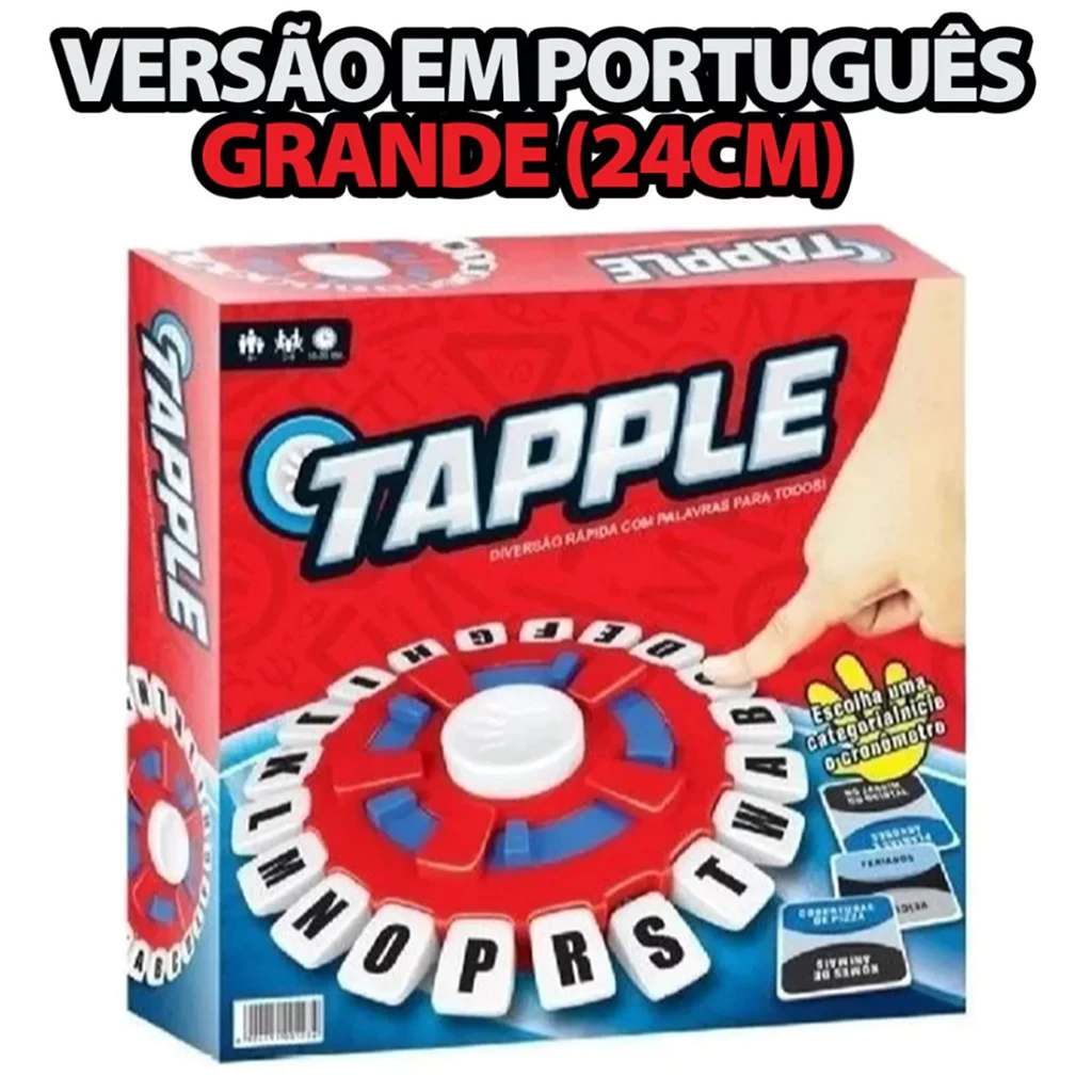 [Versão Em Portuguesa] Jogo De Alfabeto Louco Infantil Usopoly Tapple Word Board Game Pacote Rápido