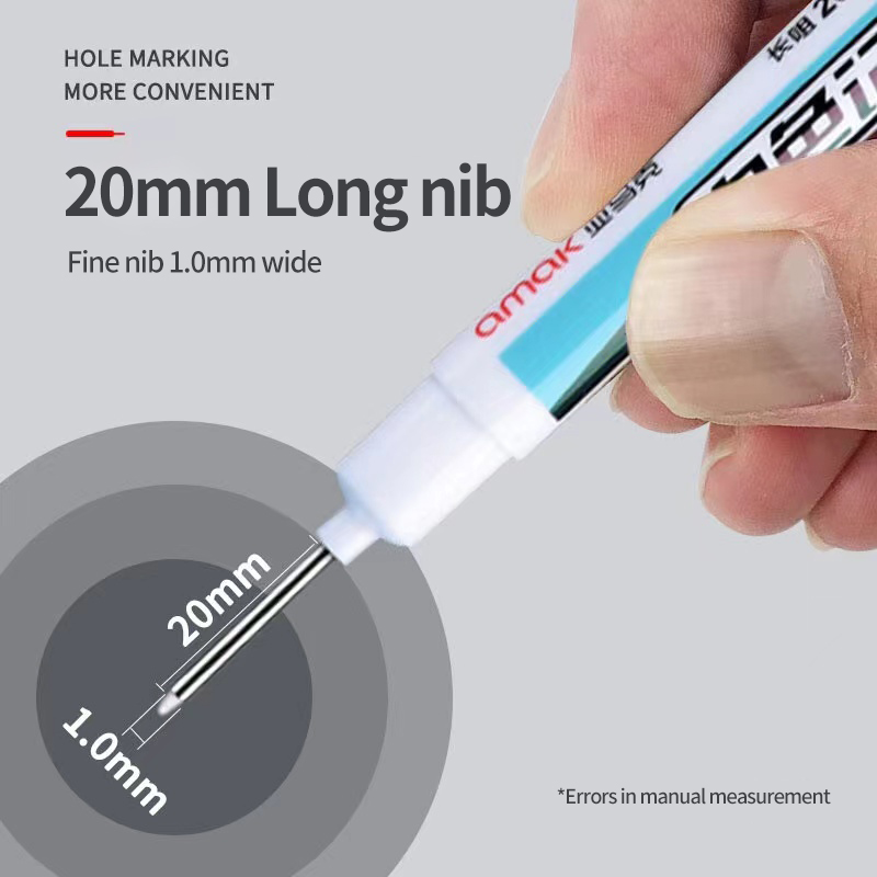 4 Pçs/Set Canetas Marcadoras De Cabeça Longa Banheiro Decoração De Carpintaria Multiuso Conjunto De