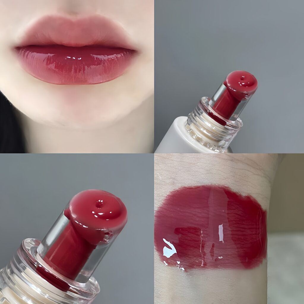 HERORANGE Crystal Gel Lip Gloss Hidratante Brilhante Bálsamo Labial Lábios Rechonchudos