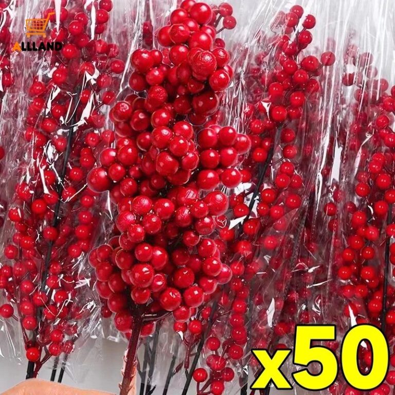 50/30/20/10Pcs Simulação De Natal Ramo De Bagas 