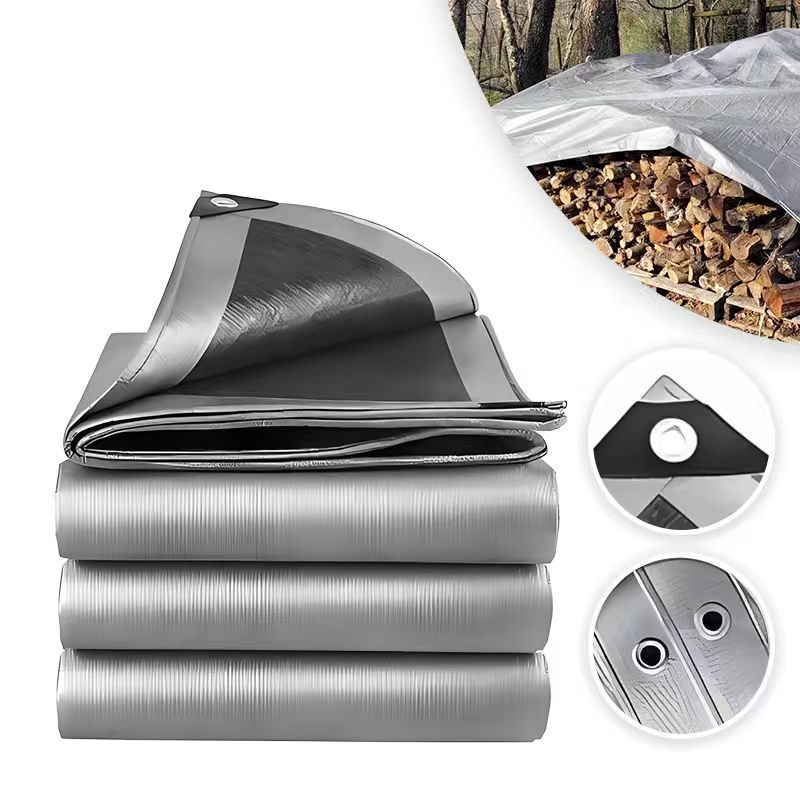 Lona Blackout Cinza Preta Impermeável 300 Micras Grossa 200g/m2 2×3M 3×4M 4×4M 3×5M
