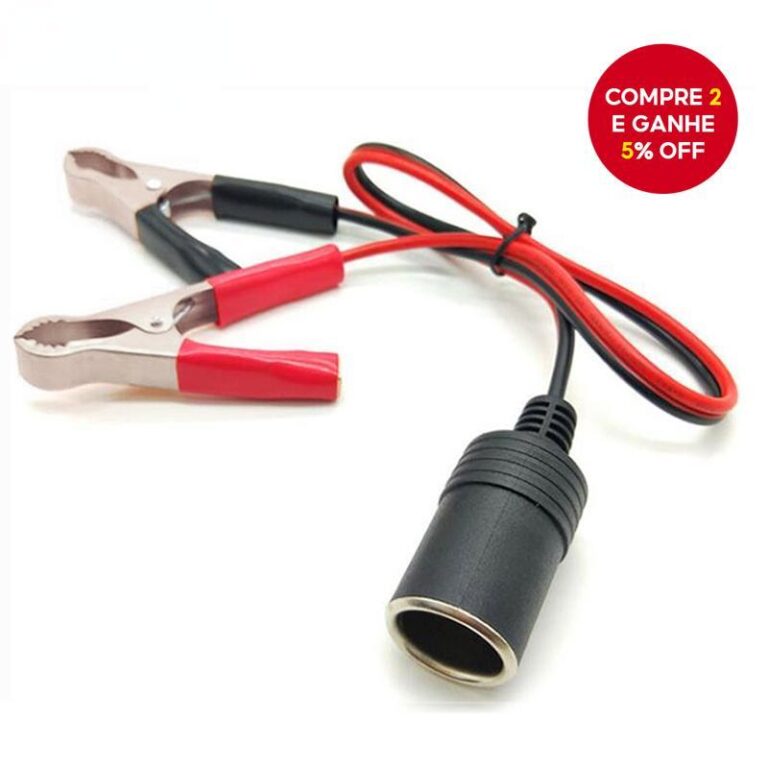 Grampo De 12V Terminal De Bateria Para Carro Alime