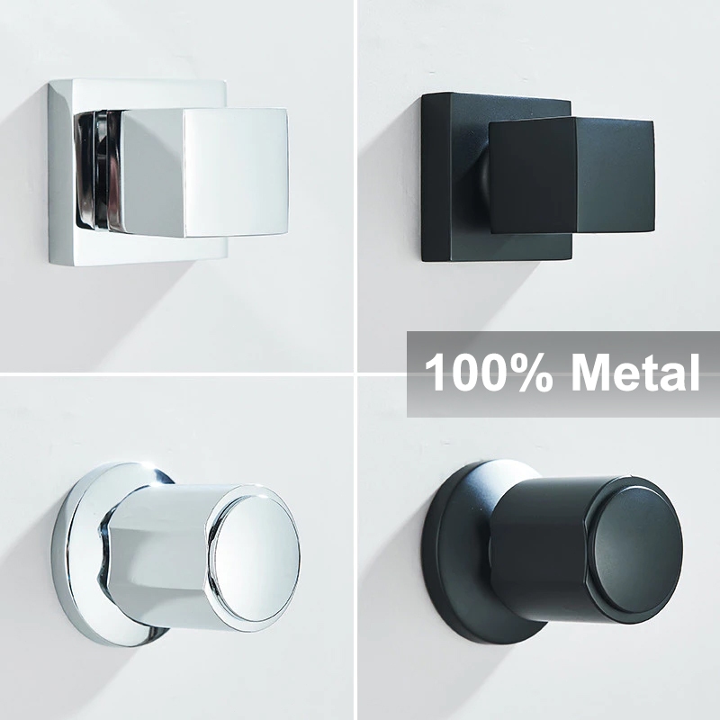 Kit De Acabamento Para Registro Chuveiro 1/2 ou 3/4,Plástico Quadrado Padrão Deca Preto/Cromo/Ouro