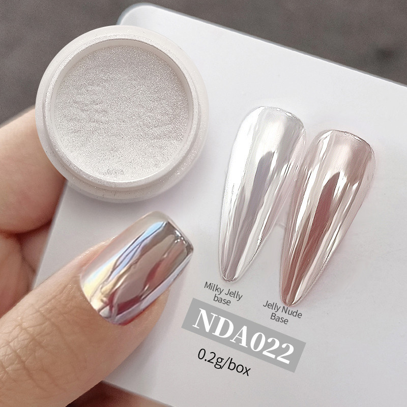 NICOLE DIARY Pigmento Pigmentar Pó Cromado Auroras Esfregão Branco Sobre Decoração De