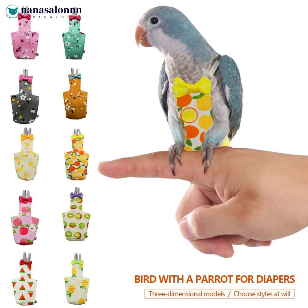 Fralda De Papagaio Para Voo , Roupa Pássaros , Periquito , Pombo , Médio E Grande , Pássaro De Estim
