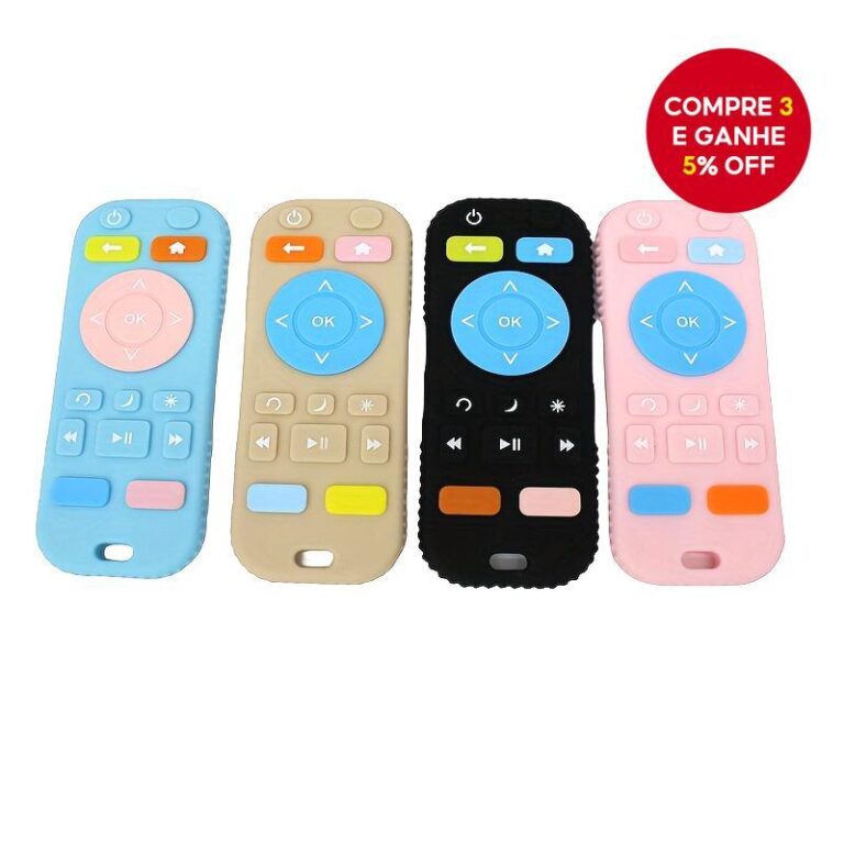 Mordedor de Silicone Fofos Controle Remoto para Be