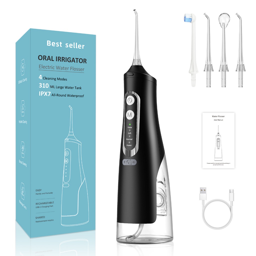 lrrigador Oral lPX7 Portátil Jato Forte Limpeza Oral Com 4 Modos Irrigador Oral Multilaser Higiene B