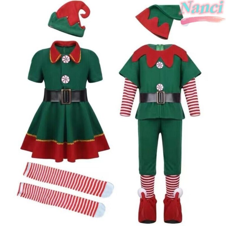 Fantasia De Elfo De Natal NANCI , Roupas Combinand