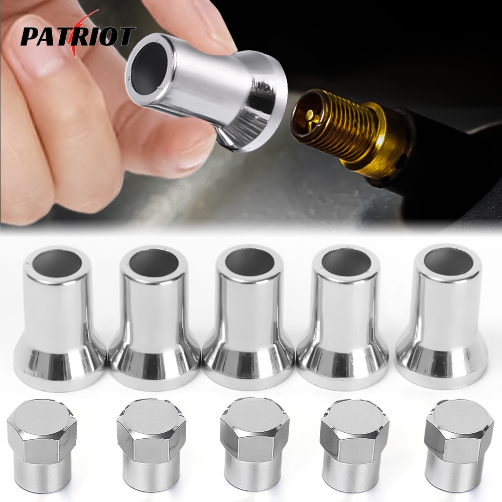 10Pcs/set Tampão De Válvula De Pneus Com Tampa De Manga/Cromada Hexagonal/TR413 Acessórios Universai