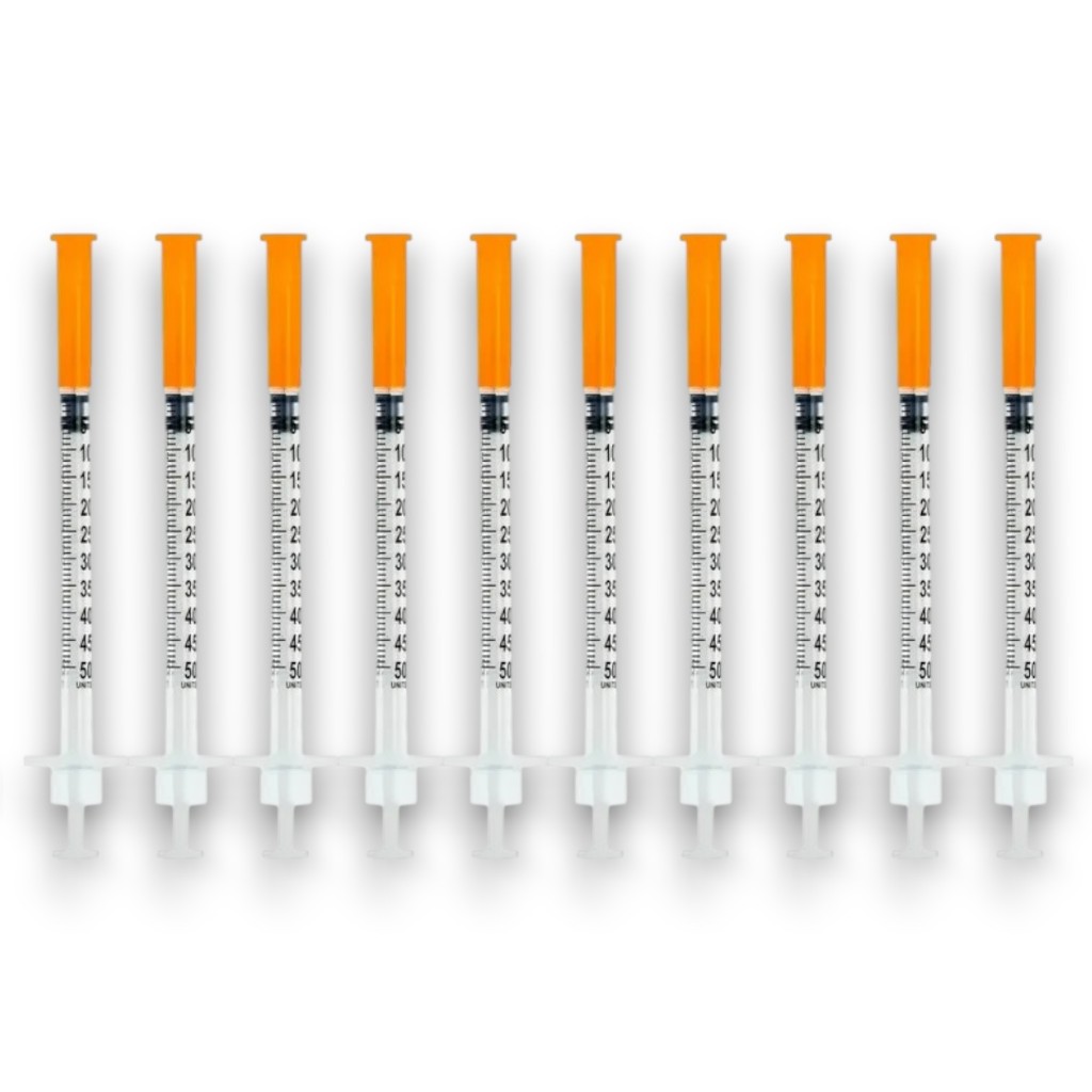 Seringa Insulina Agulha Fina Modelo à Escolher – Kit 10un