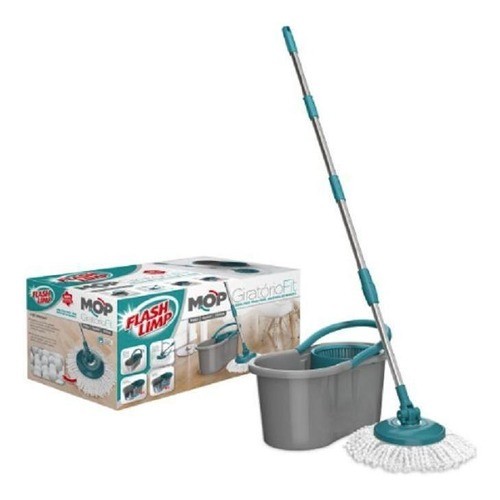 Mop Giratório Fit 5010 Esfregão Top Cabo Inox 3 
