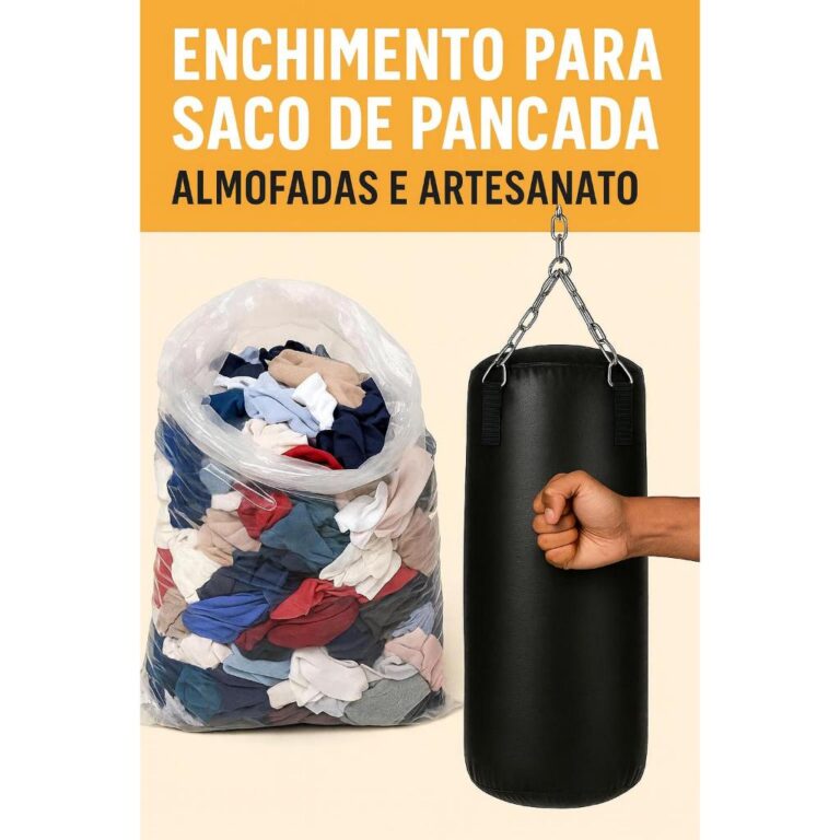 Retalho de Tecido para Enchimento de Saco de Panca