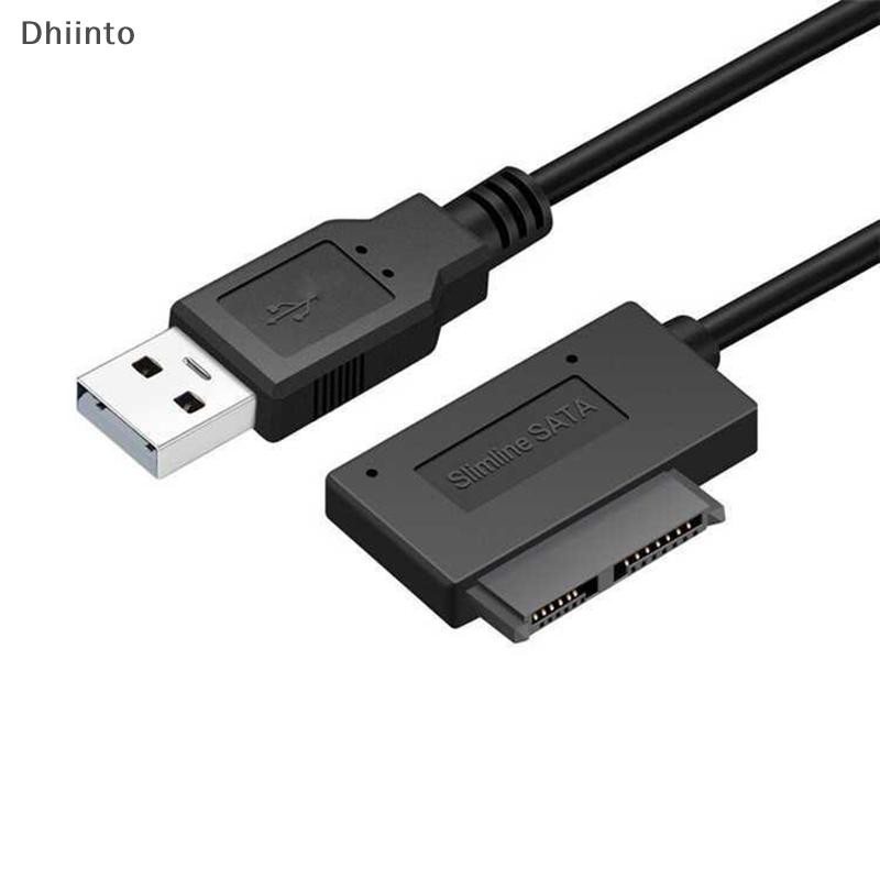 [Dhiint] PzzPss USB 2.0 Para Sata II 7 + 6 13Pin Adaptador Conversor Cabo Laptop CD/DVD ROM Slimline