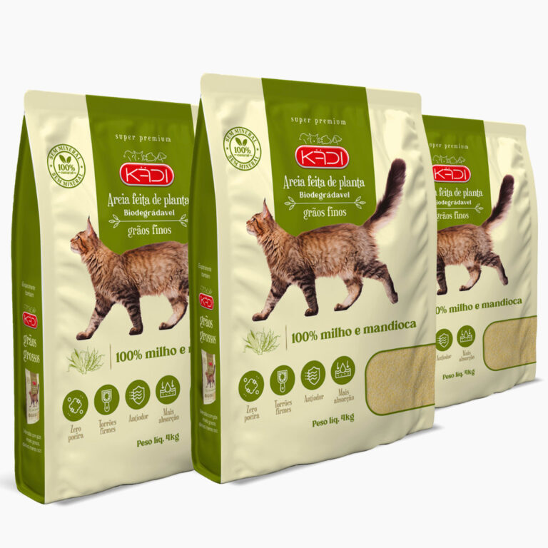 Areia Kadi Biodegradável 4 Kg Grãos Finos
