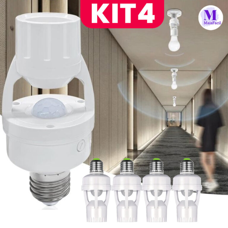 Kit Sensor De Presença Com Fotocélula Para Lâmp
