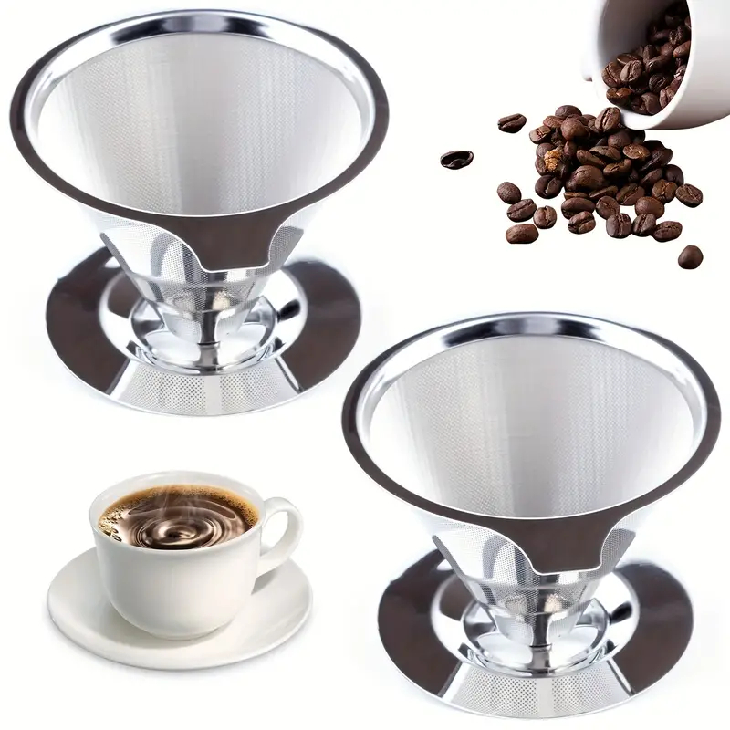 Filtro De Café Inox – Coador de Café  Sem Uso De Papel 102