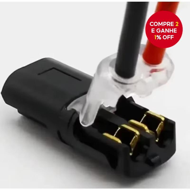 Conector Elétrico à Prova dÁgua de 2 Pinos – 50PCS Tirantes de Fios Automotivos