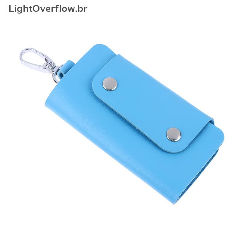 [LightOverflow] 1 Peça Porta-Governanta De Couro Portátil Chaves Do Carro Bolsa Capa Carteira Unisse
