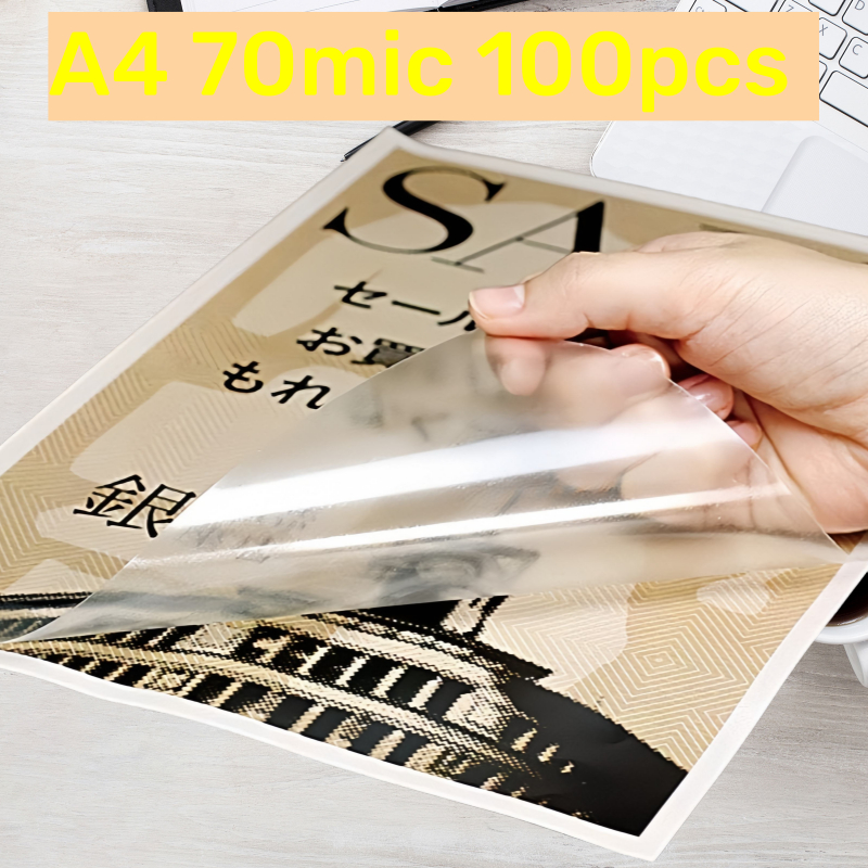 Polaseal Plastico Para Plastificacão 100 Folhas Com Brilho Masterprint