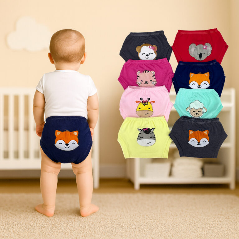 Kit 3 Tapa Fralda Bordado para Bebê Menina ou Men
