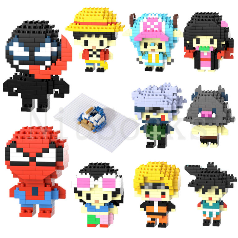 Montagem De Bloco De Construção De Desenhos Anim