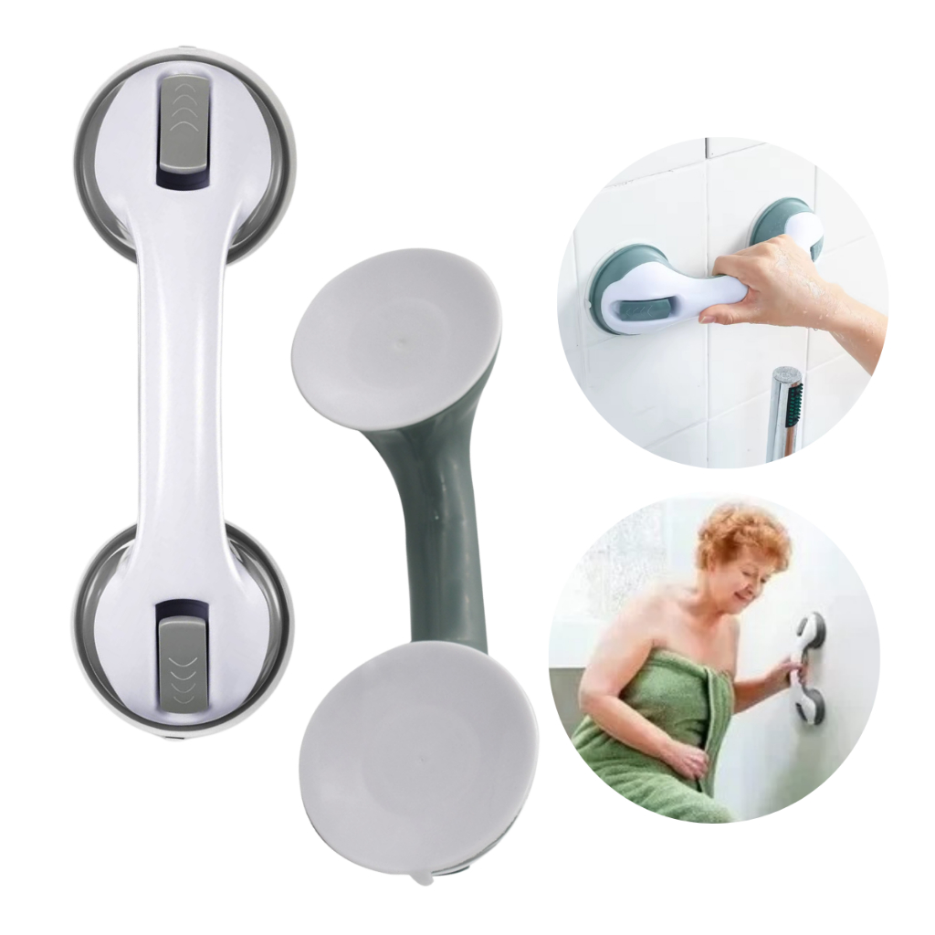 Barra de Apoio para Banheiro com Ventosa Reforçada Sem Furadeira