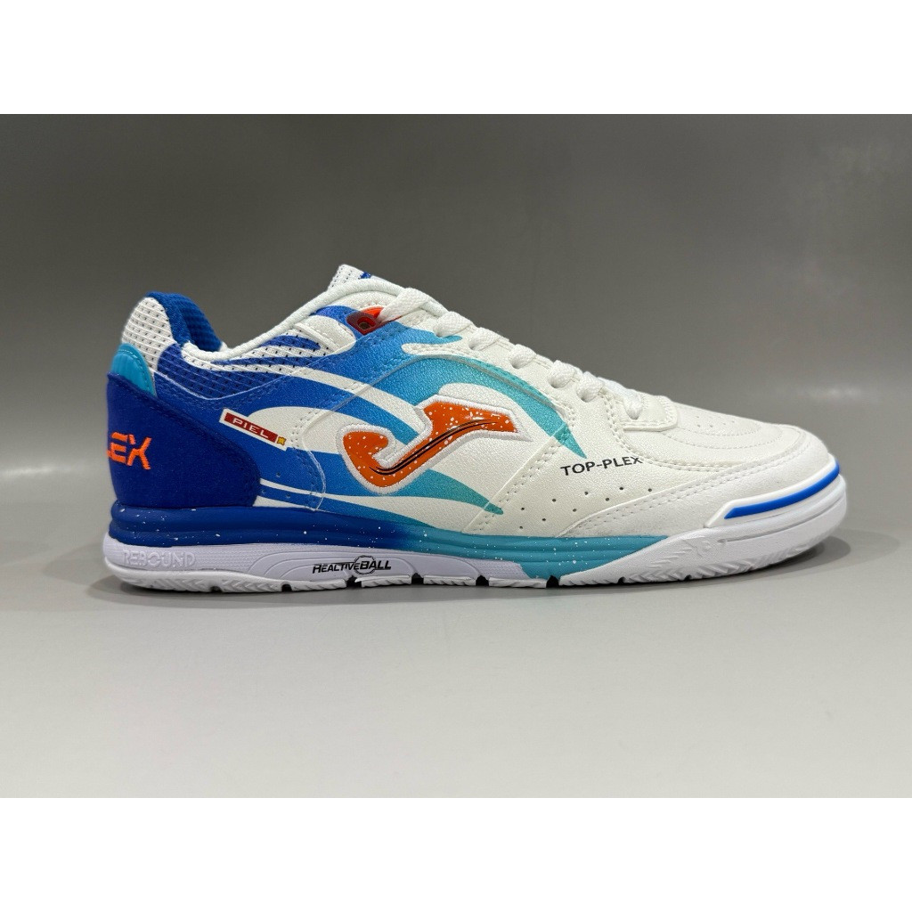 Sapatos de Futsal de Couro Masculinos Top Flex Rebound IC Sapatos de Tênis Indoor Branco Preto 4SNI