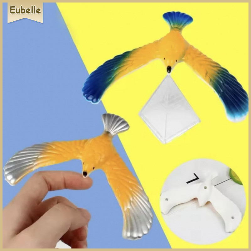 1 Conjunto De Pássaro Equilíbrio Retrô Brinquedo+Pirâmide Mágica Brinquedos de mesa Para Crianças