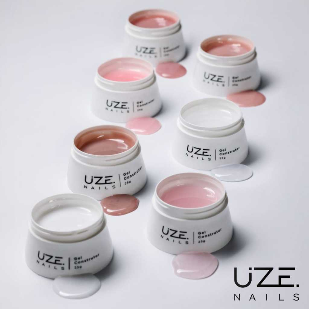 Uze Nails Gel Construtor 25g LIVRE TPO HEMA FREE Nude Pink Baby White Elegante Cover – Escolha o Seu
