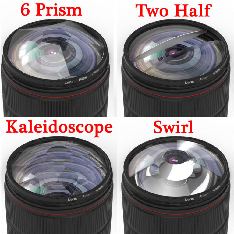 KnightX Caleidoscópio Prisma Redemoinho Filtro Ef