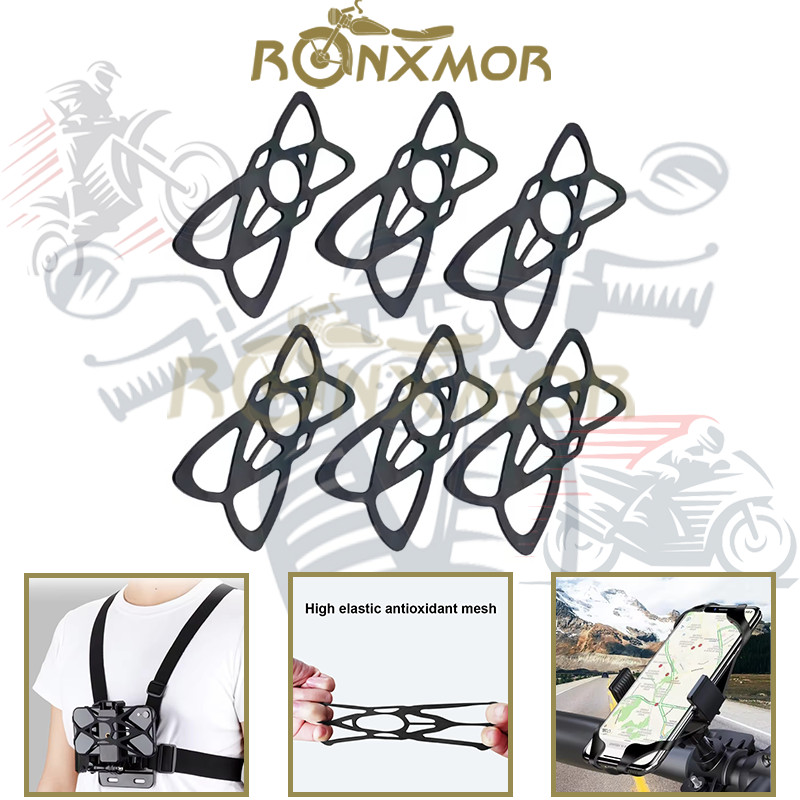 RONXMOR 1/2/4/6PCS Suporte Para Telefone Rede Protetora Capacete De Queixo Alça Torácica Desgaste Da